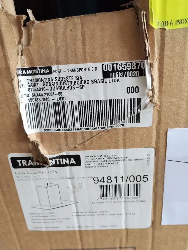 Coifa parede Basic 90 127v Tramontina  - Foto 3
