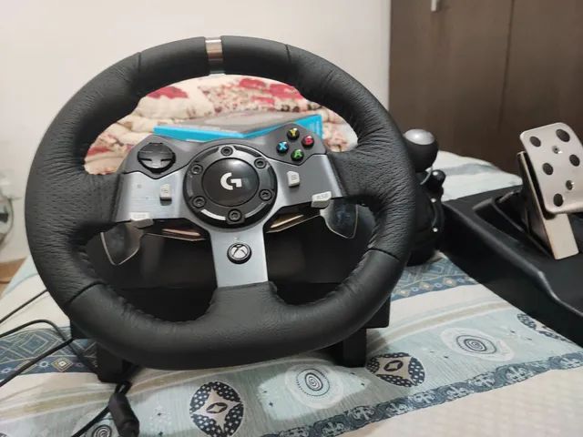 Volante Logitech G920 + Câmbio Driving Force Shifter P/ Xbox