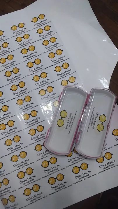 Adesivo transparente com sua logomarca personalizado  - Foto 2