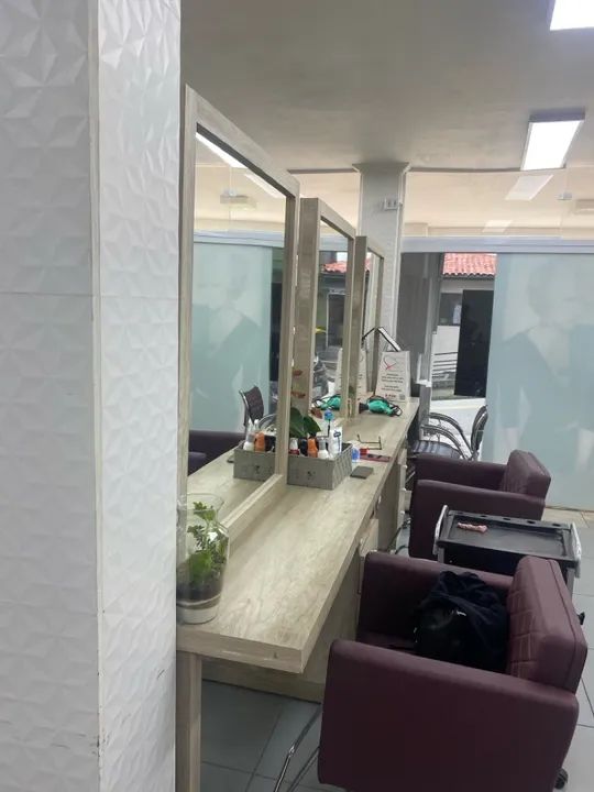 Bancada de salão de cabeleireiro 