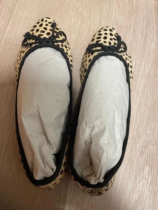 nova. sapatilha via mia animal print