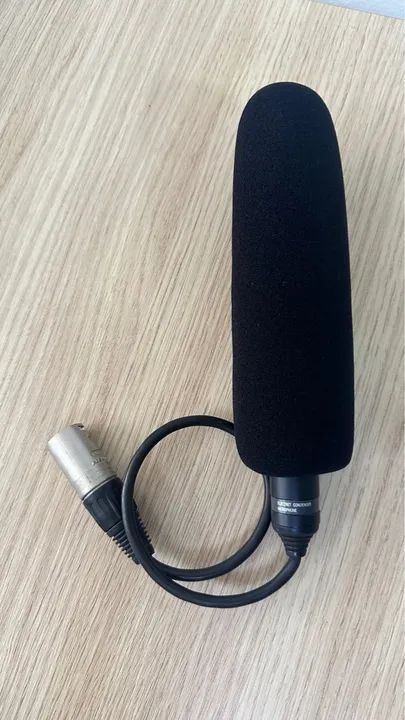 Microfone mini-Boom para câmera .  Sony cabo XLR  - Foto 6