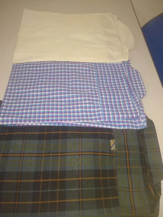 Camisas algodão, manga comprida. Só 40,00 - Foto 2