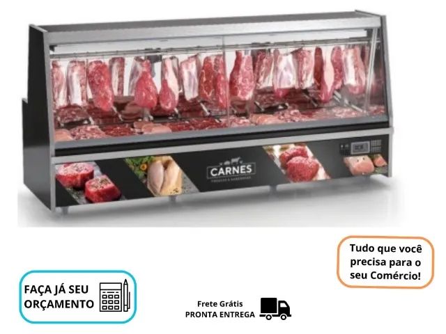 Balcão de Açougue Gelopar 3M Novo
