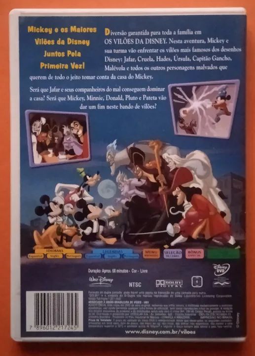 Dvd Os Vilões da Disney - Walt Disney  - Foto 2