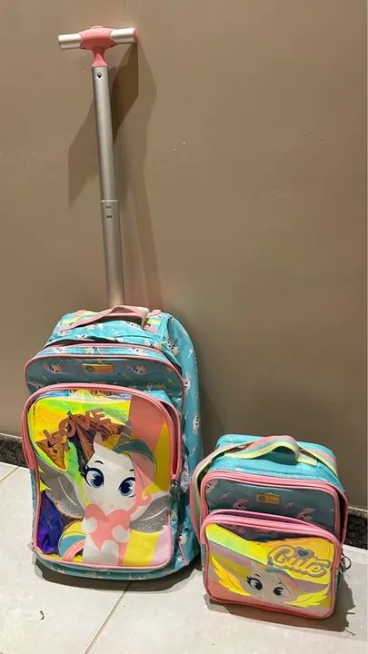 Mochila Infantil com Rodinhas ORIGINAL PUKET - Foto 2