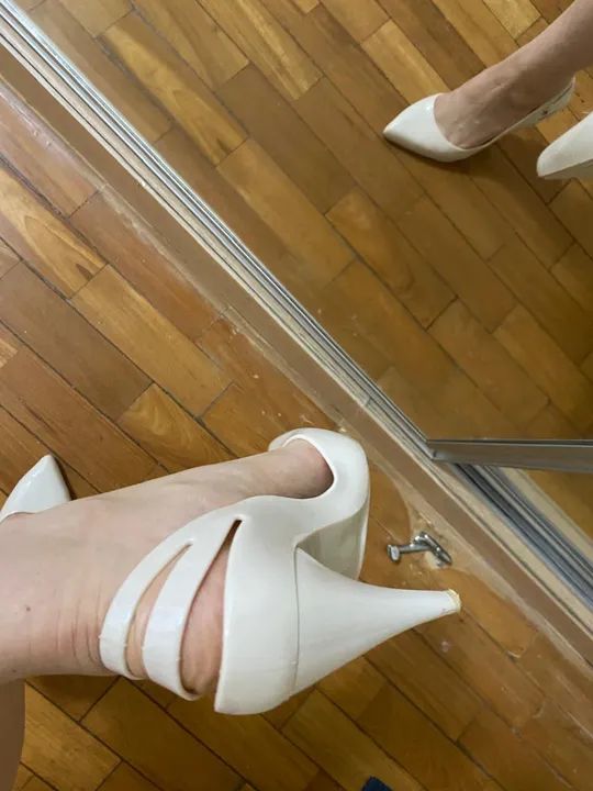 Sapatilha Melissa Bege - Classic Heels - Tam. 35 - COM CAIXA - Foto 3