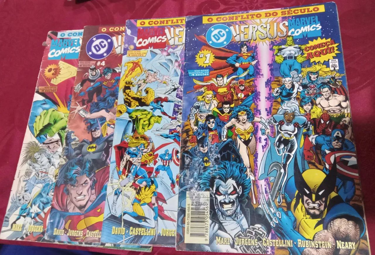 HQs DC Versus Marvel - Edições 1,2, 3, e 4 primeira parte ! 
