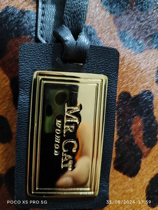 BOLSA DE COURO LEGÍTIMO MR. CAT - Foto 4