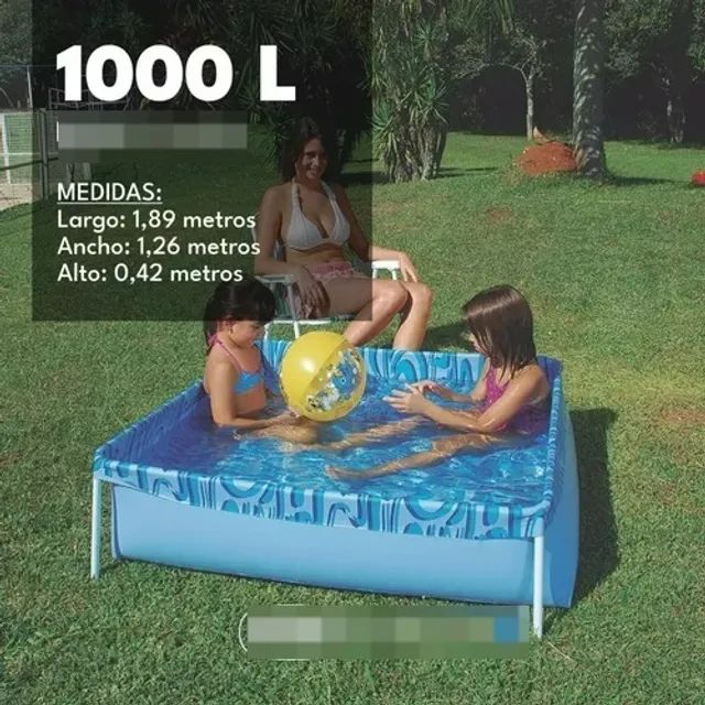 Piscina Infantil 1000L Retangular-Entregas 9h as 22h - Foto 4