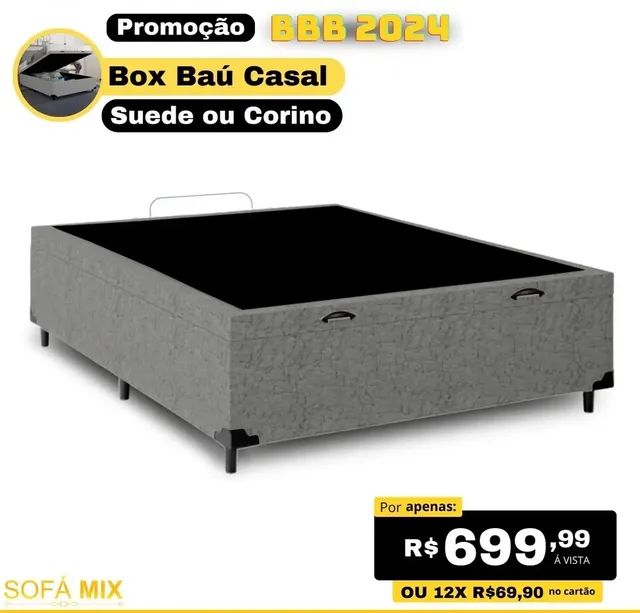 Baú casal pistão a gás 