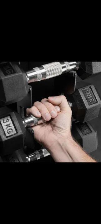 Barras, anilhas, dumbells e mto mais  - Foto 4