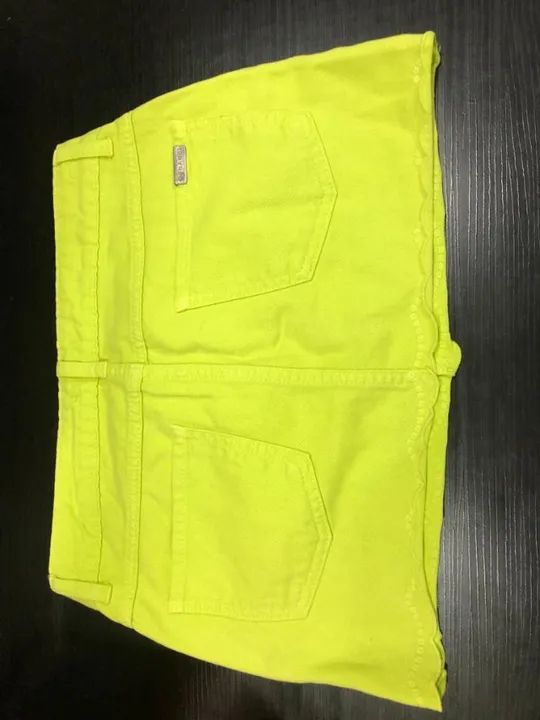mini saia Mandi jeans verde agua PP/36