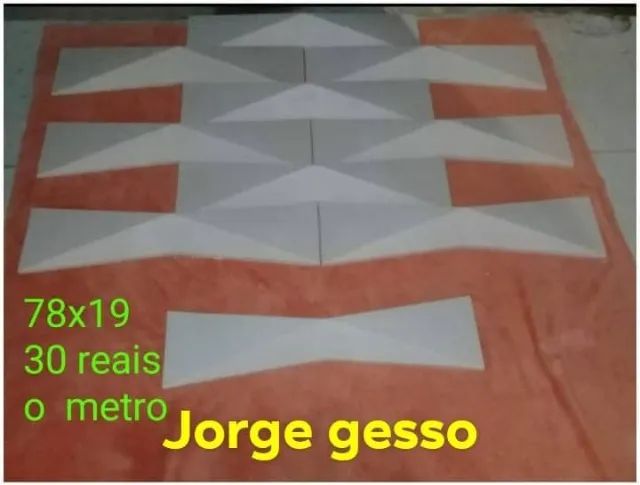 placas 3d. em gesso * - Foto 3