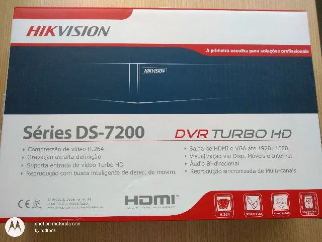 DVR Hikvision DS-7200 8 canais
