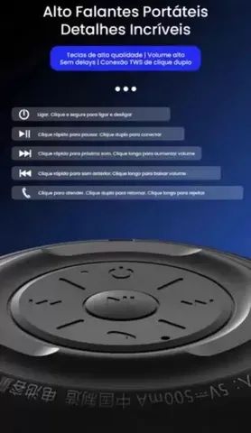Mini Potente caixa som Lenovo Thinkplus K3 Pro Bluetooth 5.0, TWS, Microfone interno etc - Foto 2