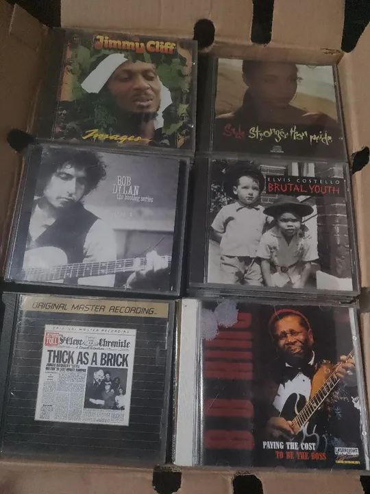 Lote de CDs de música - Bob Dylan, Elvis Costello, Jimmy Cliff e mais!