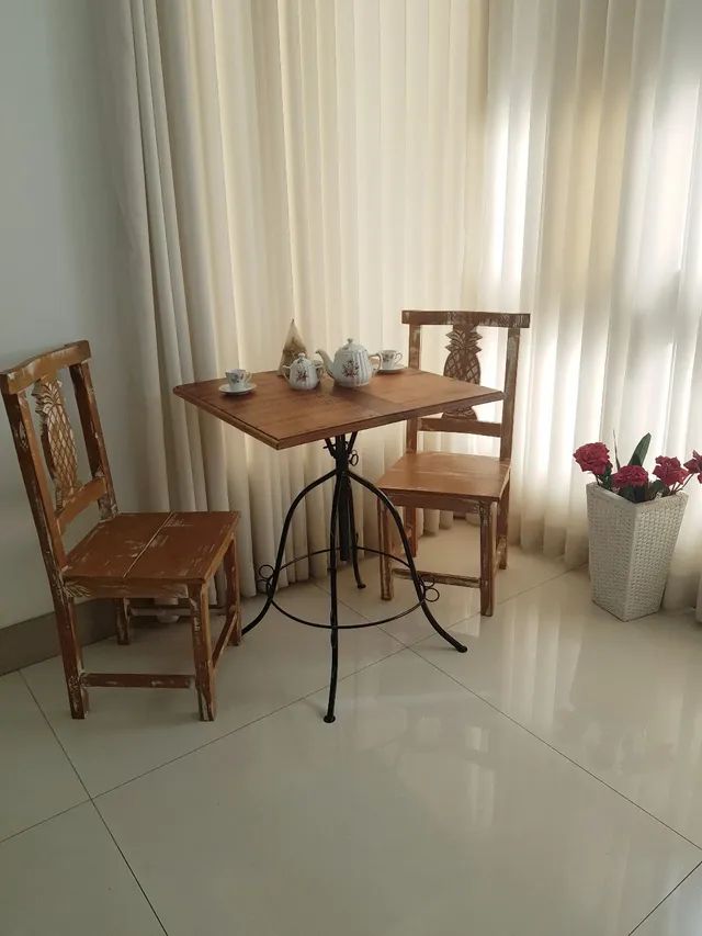 Mesa Bistrô Quadrada Tampo 70cm - Foto 2