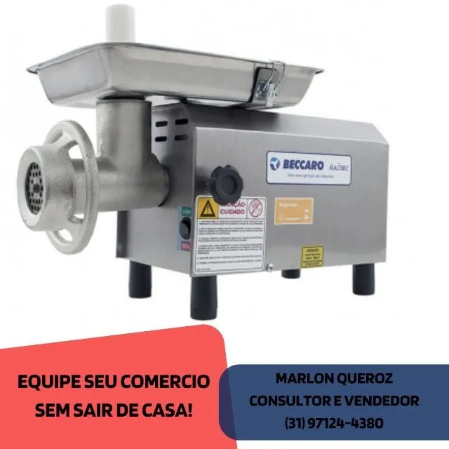 Moedor de carne Boca 08 Beccaro Inox