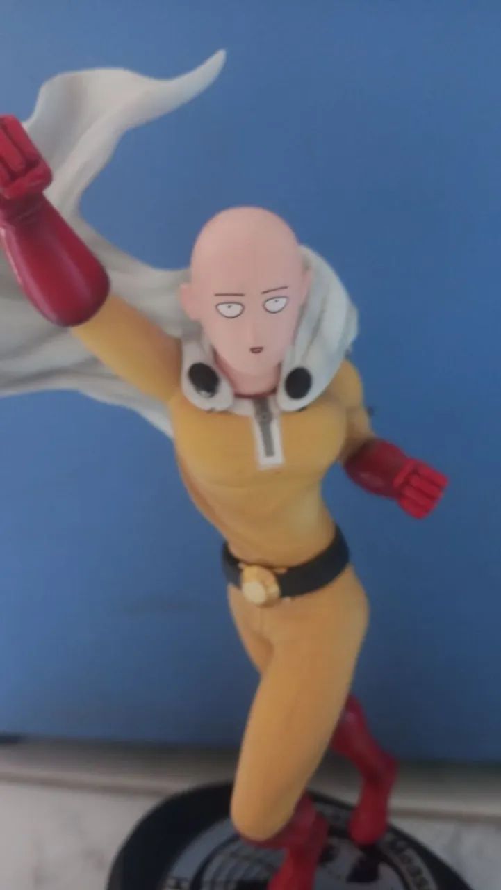 Estatua boneco Saitama One Punch Man Puriko Studios - Foto 2