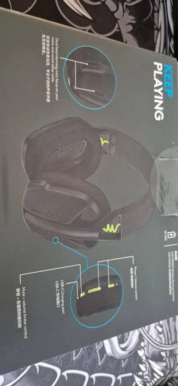Headset Gamer Sem Fio Logitech G435 Ligthspeed Bluetooth - PC/Consoles - Foto 3