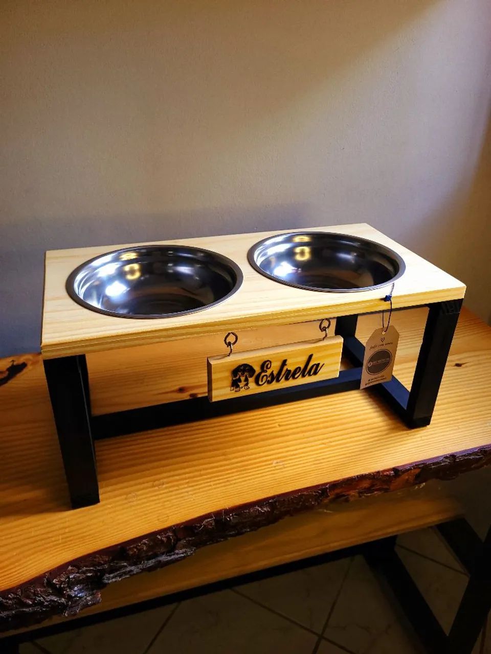 Comedouro Duplo Personalizado (M)