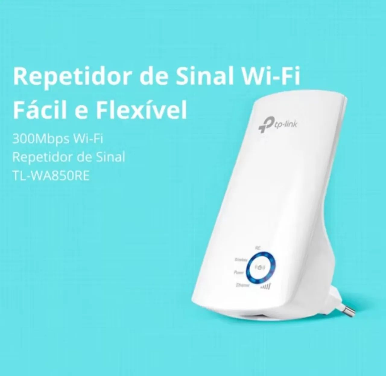 Repetidor Expansor TP-Link Wi-Fi Network 300Mbps - TL-WA850RE - Foto 3