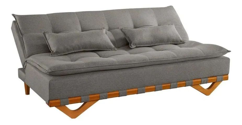 Sofá Cama Capri Cinza - Foto 2