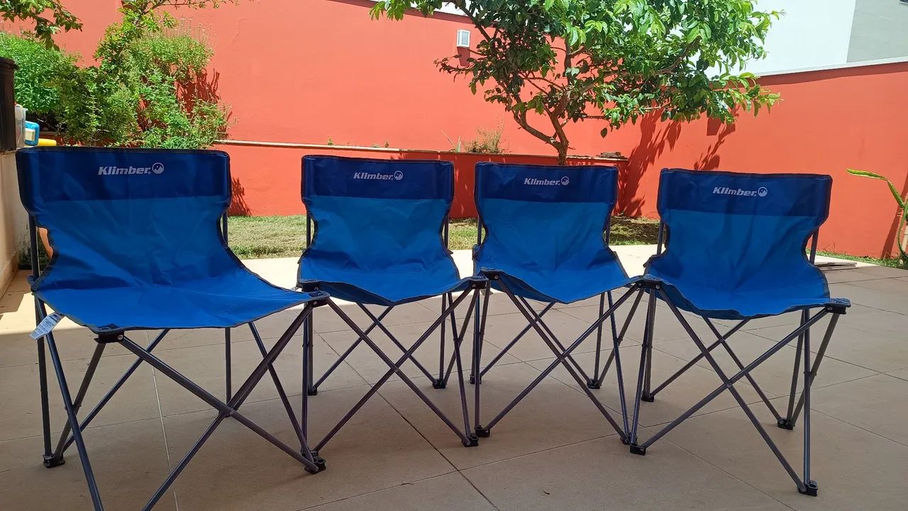 Cadeiras Dobráveis para Camping - KLIMBER - 4 Peças