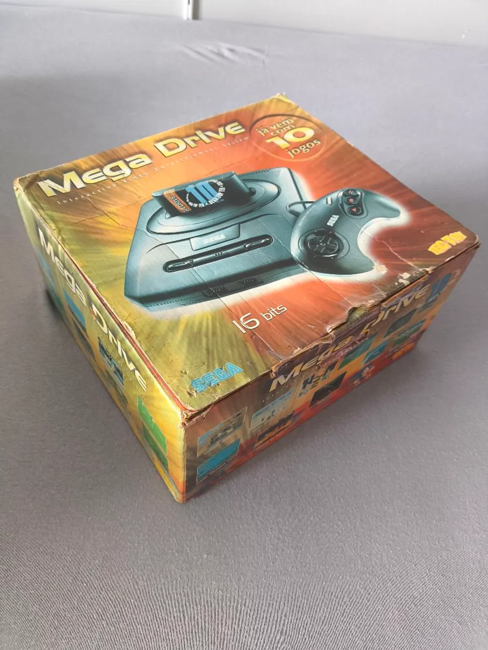 Sega Mega Drive com 10 Jogos - Clássico!