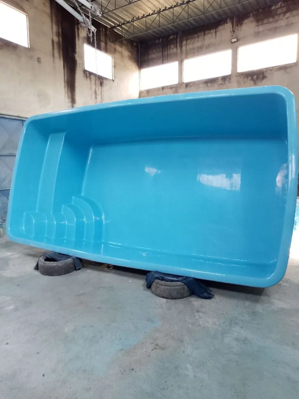 Piscina de fibra azul - Foto 2