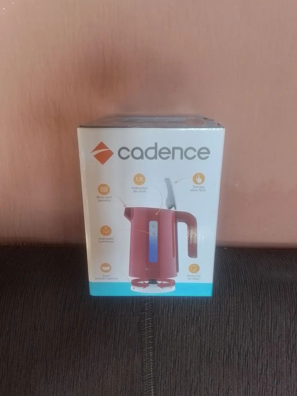 Chaleira Elétrica Cadence Thermo One 1,7 Litros - Vermelho - Foto 2