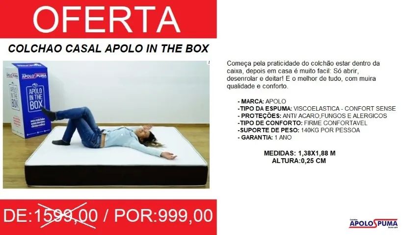 COLCHÃO IN THE BOX - SEU COLCHÃO AGORA NA CAIXA