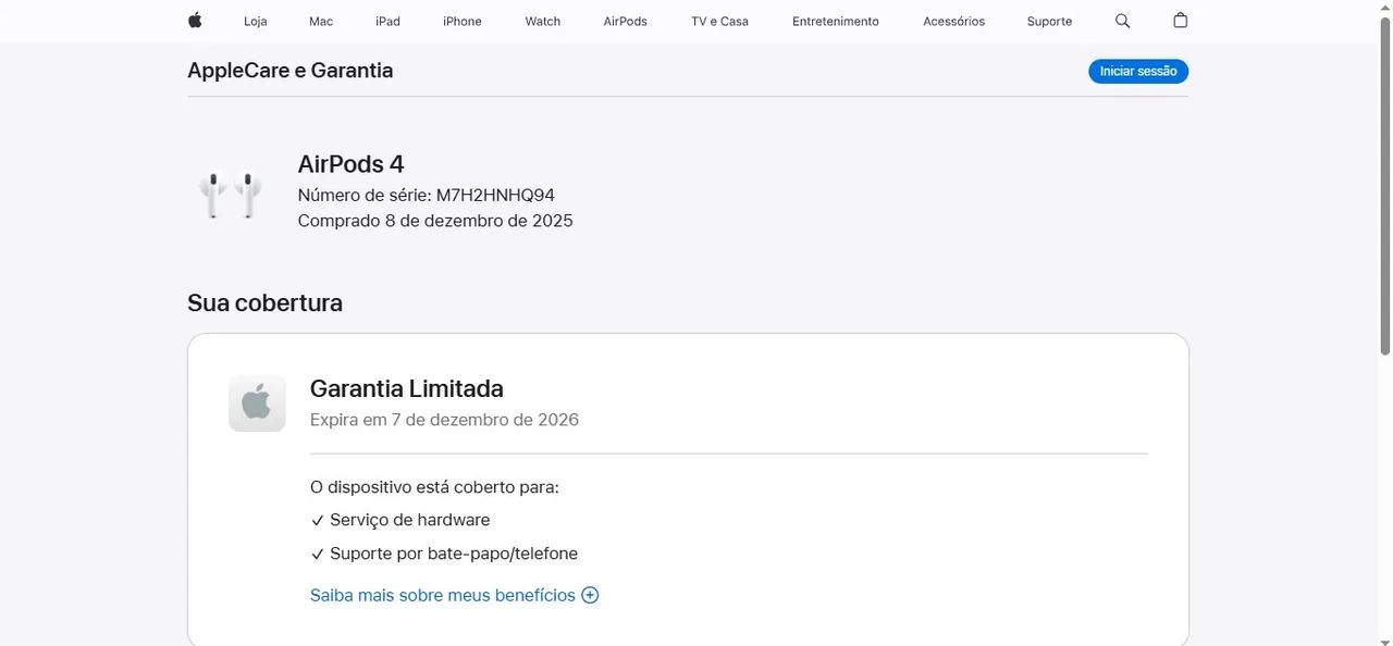 Airpods 4 - 5 dias de uso apenas - Na garantia  - Foto 4