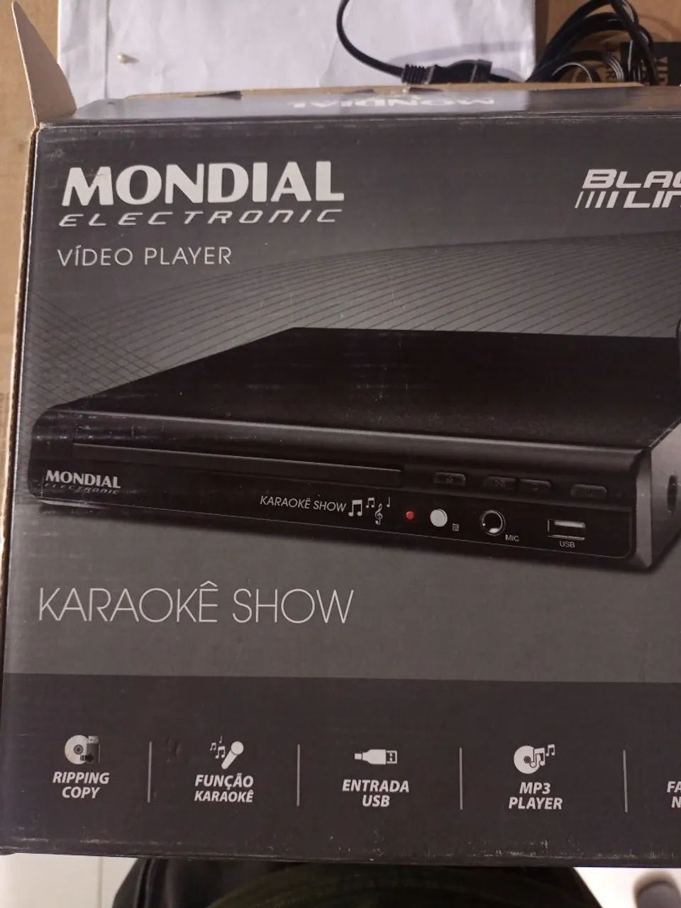 DVD Player Mondial Karaoke Show - Novo - Foto 3