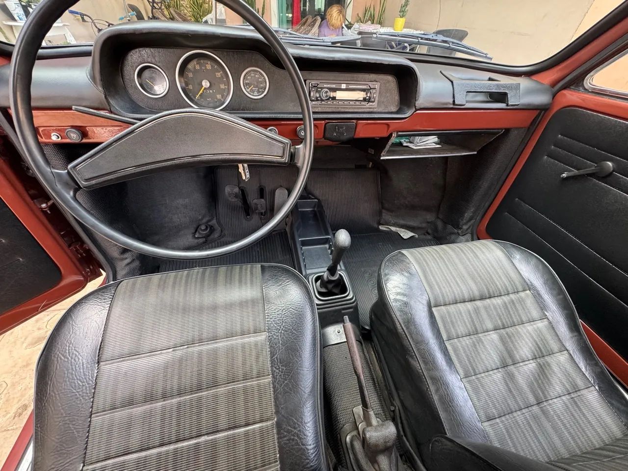 VW Brasília 1974 Placa Preta - Foto 3