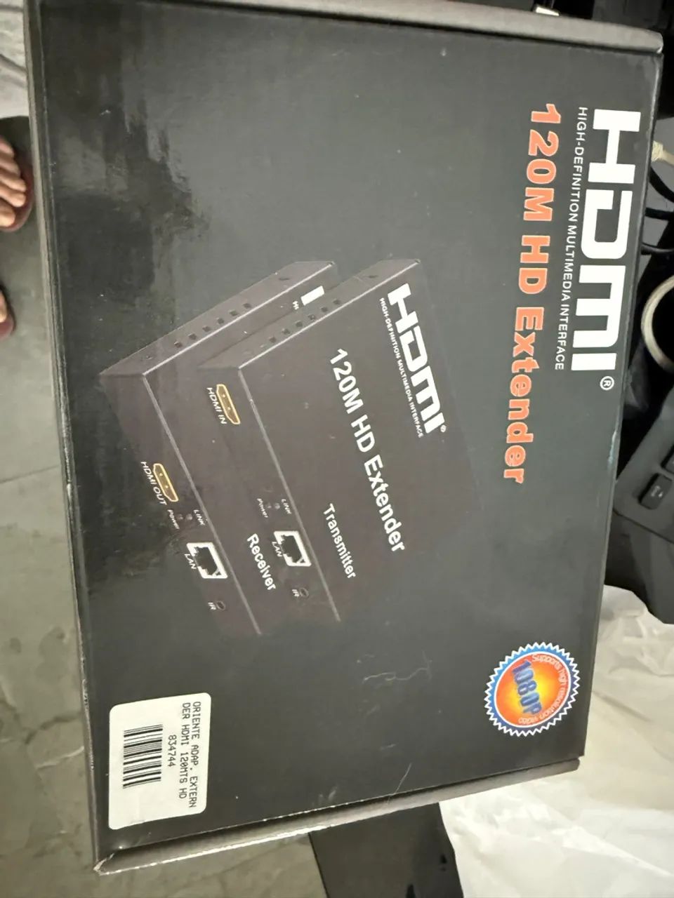 Extensor HDMI 120m via RJ45 cabo de rede