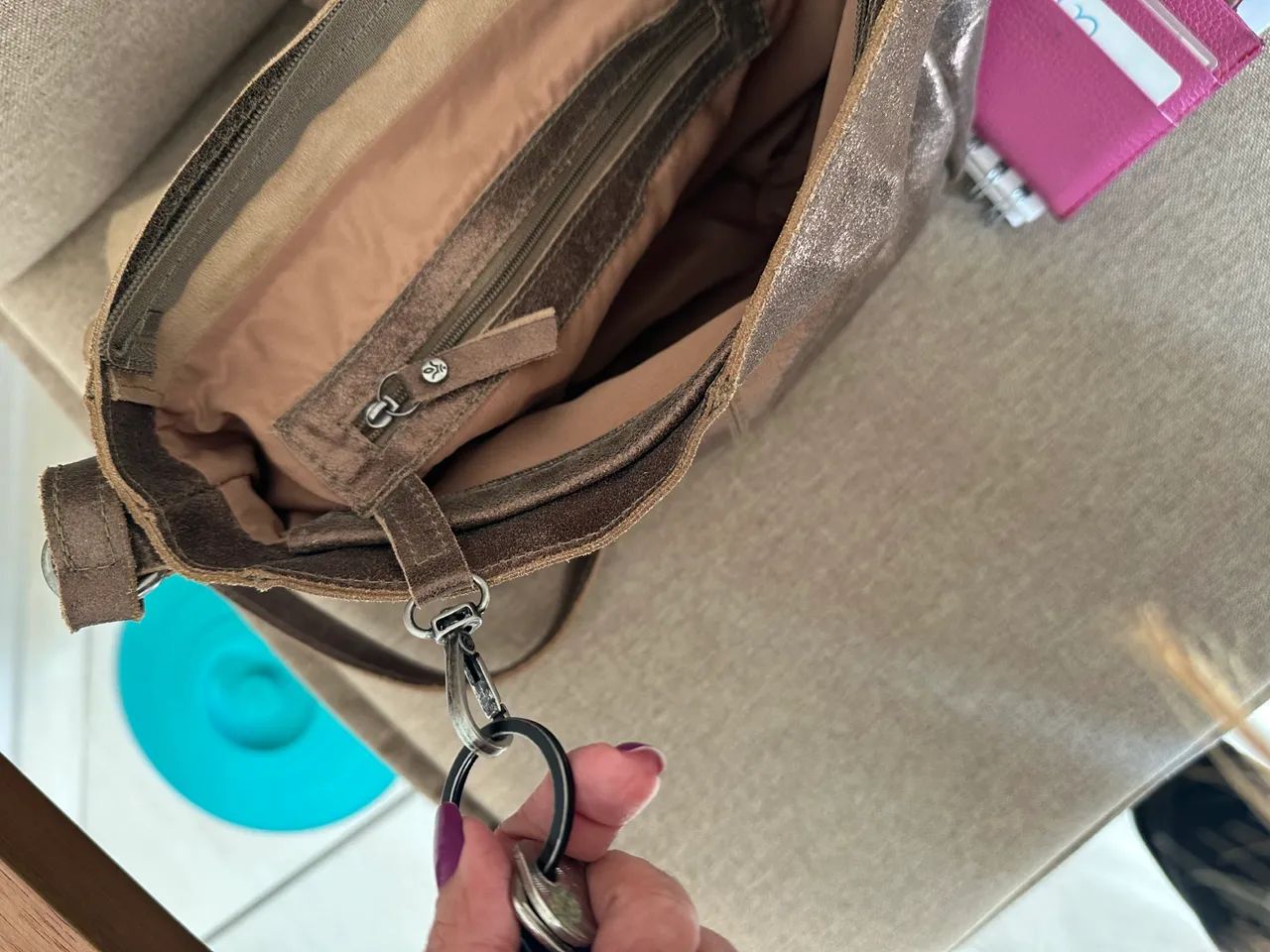 Bolsa de Couro Dora Lis - Foto 4