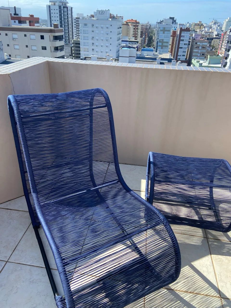 Conjunto de poltronas e puff corda náutica  - Foto 4