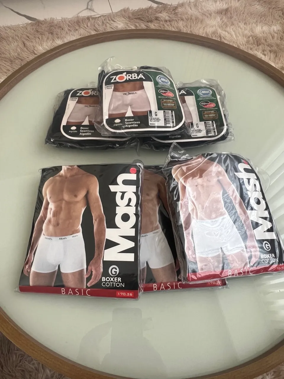 Kit Cuecas Boxer Algodão Zorba e Mash