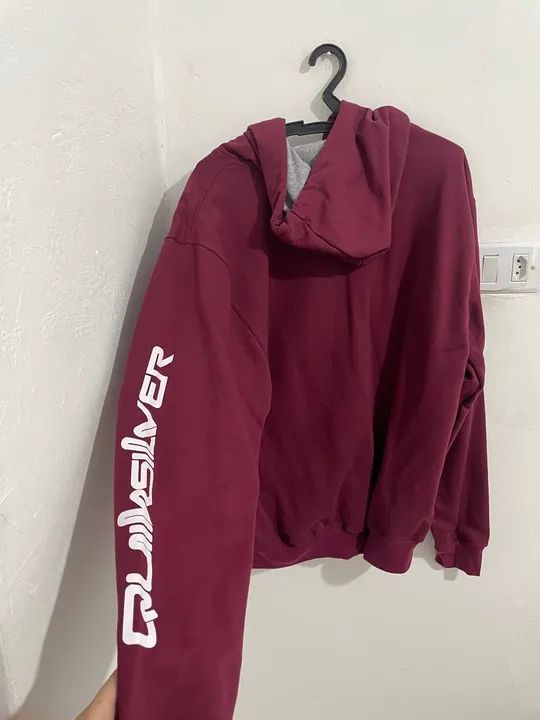 Casaco de Moletom Quiksilver - Vermelho - Foto 2