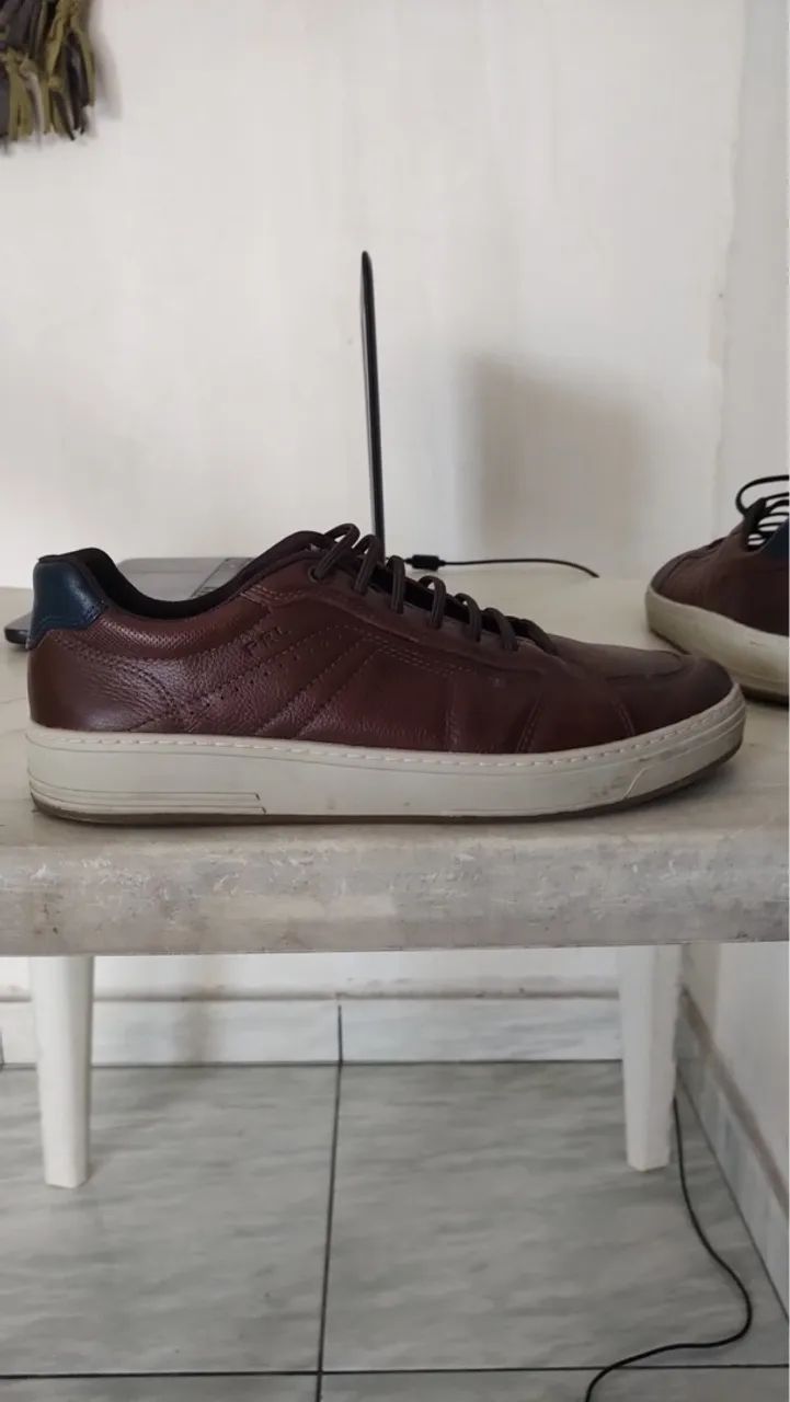 Tênis Masculino Marrom ferricelle - Foto 2