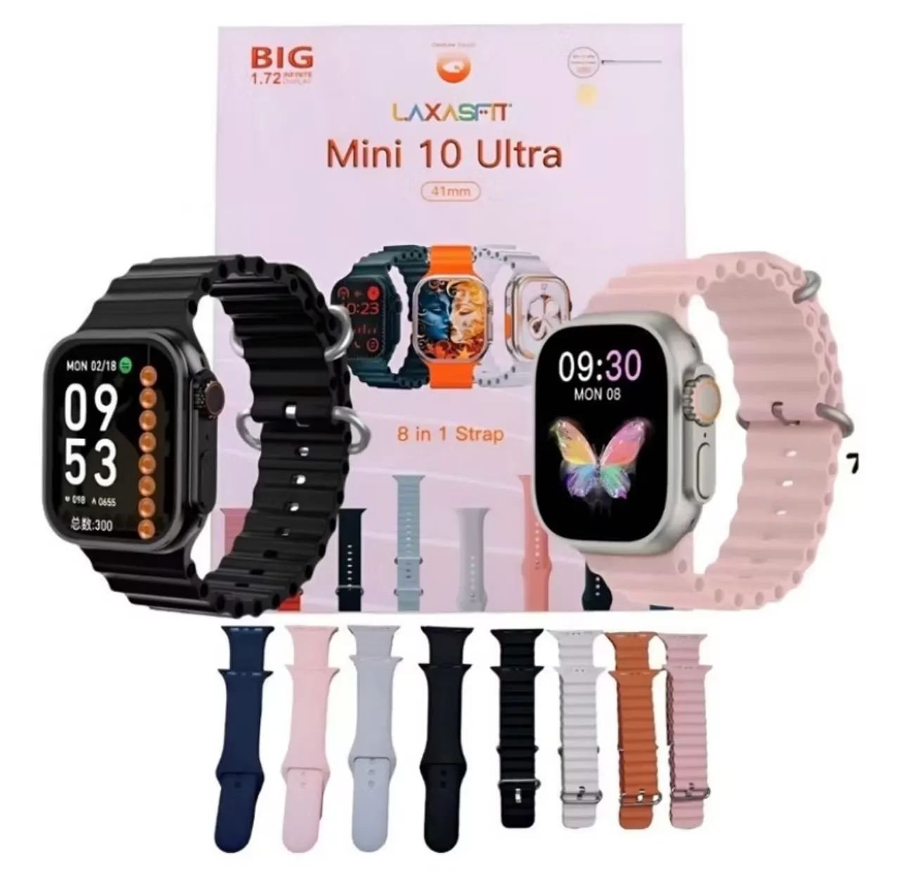 Smartwatch 10 mini Modernos com Pulseira de Silicone - Foto 3