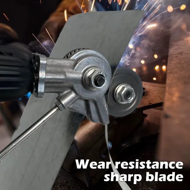 Cortador de placa de broca elétrica, ferramenta de corte de folha de metal de duas cabeças - Foto 6