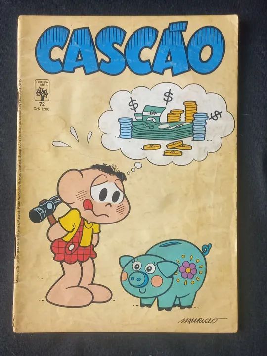 Gibi cascão. Kit 4 gibis antigos do cascão  - Foto 5