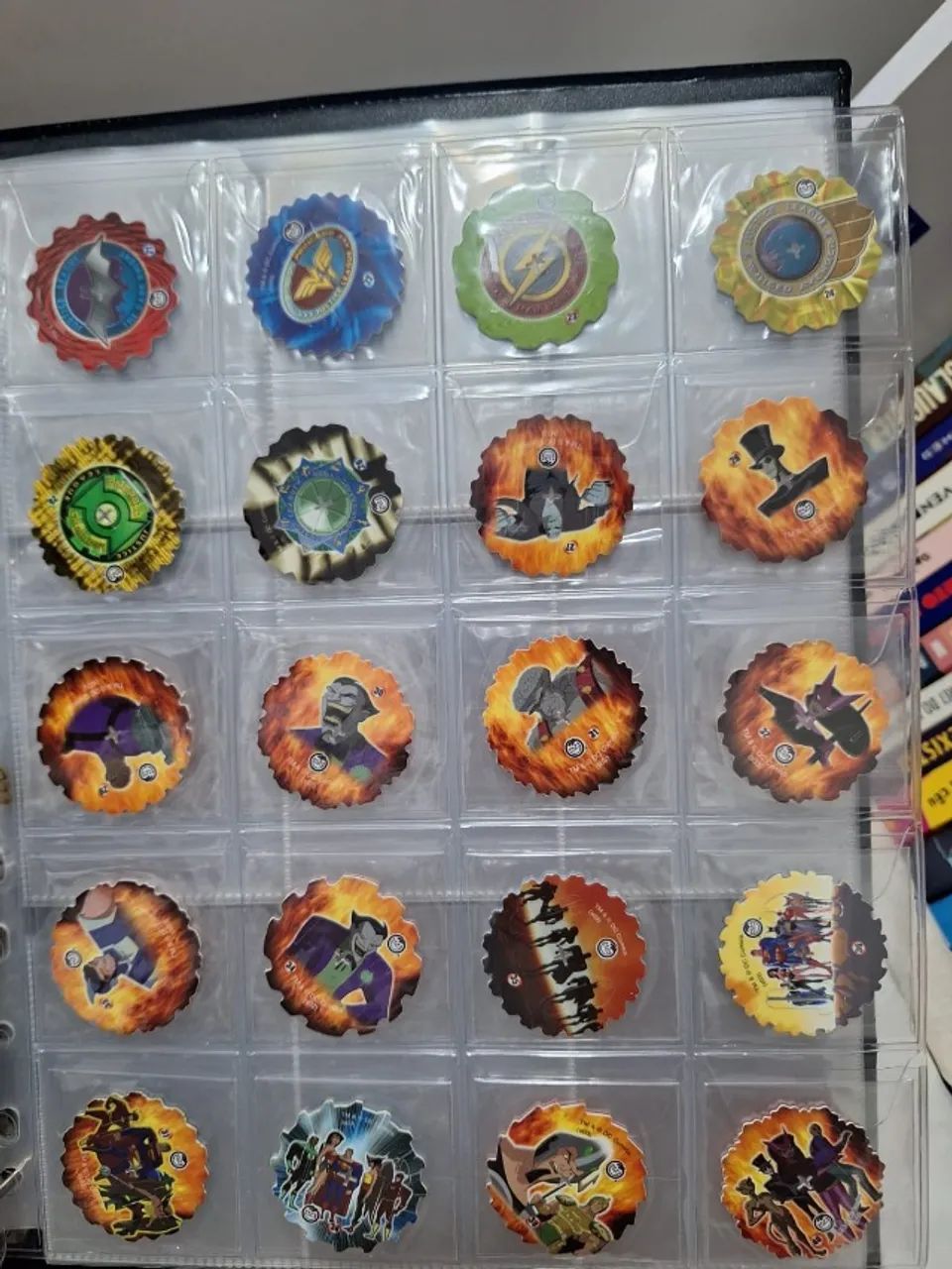 Coleção Liga da Justiça Elma Chips Tazos