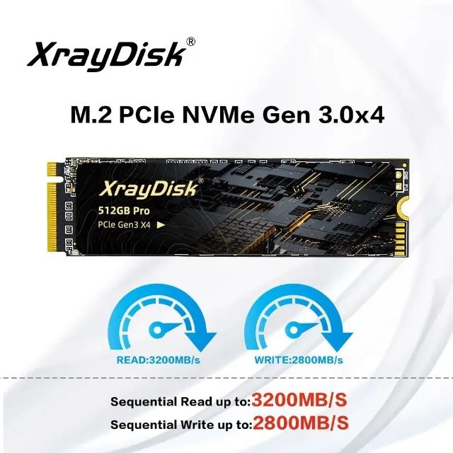 SSD NVMe XrayDisk PRO 512GB - NOVO