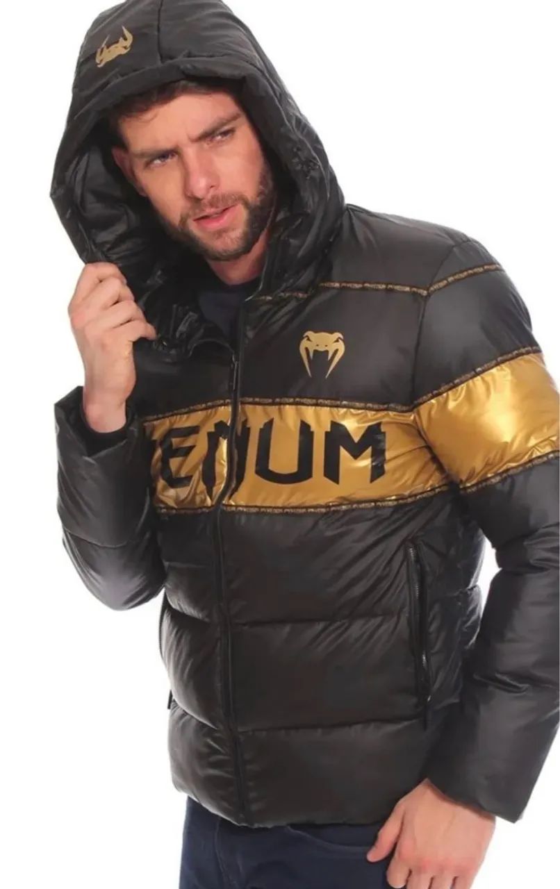 Jaqueta Venum Masculina Dourada e Preta - Foto 2