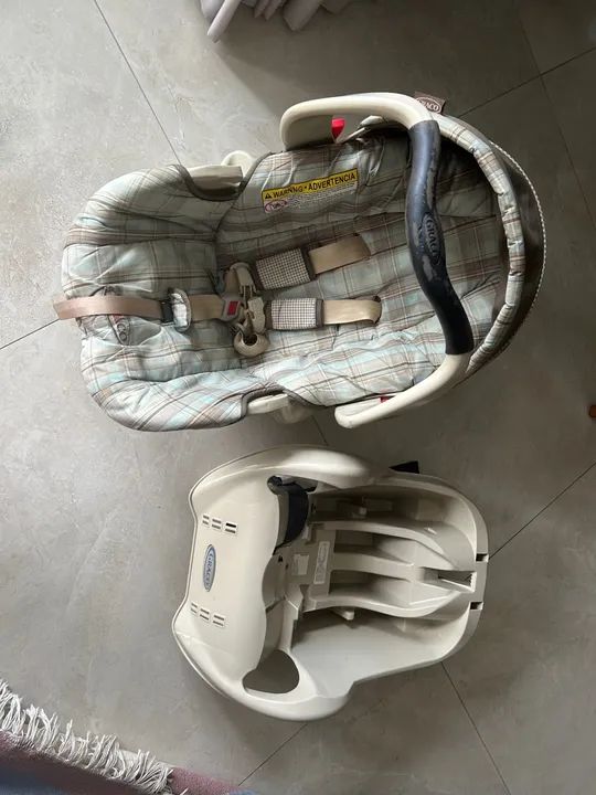Carrinho de bebê Graco mais bebê conforto e base para carro - Foto 4