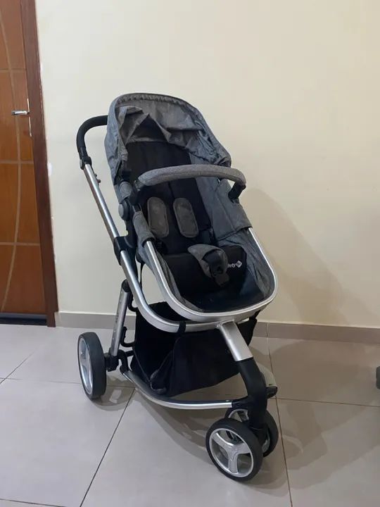 Kit Completo Bebê - Carrinho, Bebê Conforto, Banheira e Cercado - Foto 4